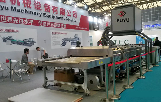 China 3 Pairs Air Knife Solar Glass Washing Machine with Hair Brush Motor supplier