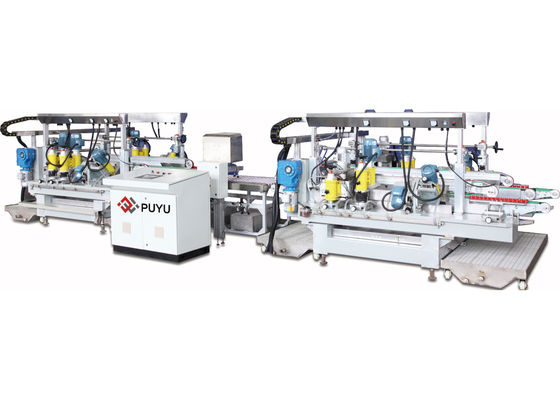 China Electronic Glass Double Edging Machine , Straight Line Double Edger For Small Glass supplier