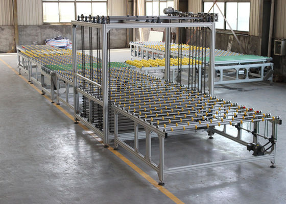 China Toughened Glass Transfer and Turning System With Store Machine For Glass Storage supplier