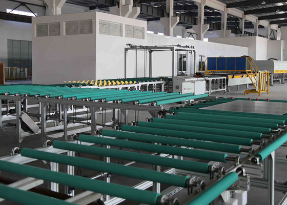 China Transfer and Turning Glass Transport Table Line Between Glass Grinding Machine And Furnace supplier
