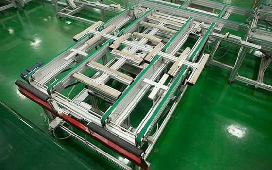 China PV Modules Rotation Conveyor Solar Panel Production Line , Solar Panel Assembly Equipment supplier