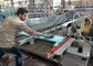 PLC automatic Glass Double Edging Machine With Turning Table Conveyor supplier